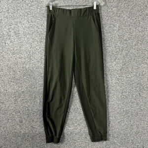 Athleta Women's Size 4 Dark Green Polyester Brooklyn Jogger Pants